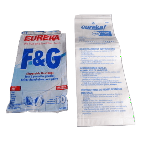 Eureka Upright Paper Bags F&G 10PK Economy Box Part-54924C-10