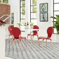 thumbnail image 4 of Path Dining Chair Set of 4 Red, 4 of 4