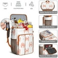 thumbnail image 5 of Backpack Cooler,Insulated Backpack Insulated Leak Proof Travel Cooler Bag Waterproof Lunch Picnic Beach Work Trip Thermal Bag Drink Beverage Beer Bag Cooler Marine Adorable Crab, 5 of 6