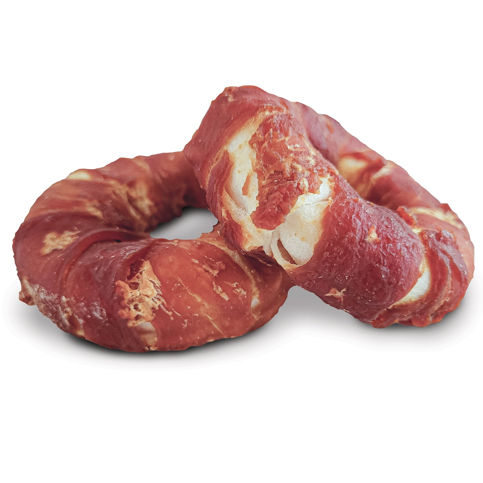 Dogit SnackBar Rawhide Dog Chews Chicken-Wrapped Donuts (3") Small