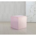 thumbnail image 2 of Pemberly Row Modern / Contemporary Soft Microsuede Fabric Pink Ottoman / Stool, 2 of 9