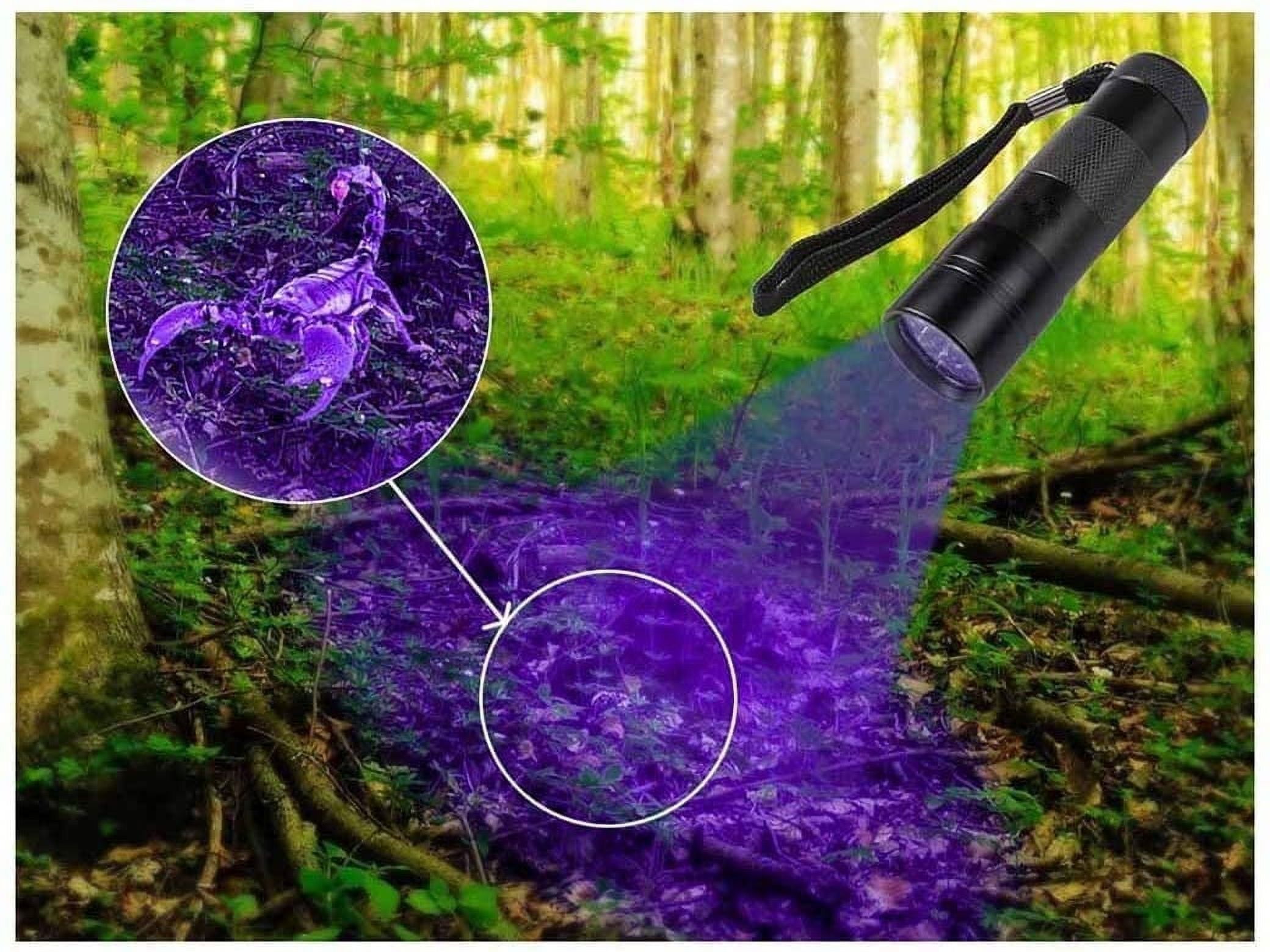 LED UV Flashlight 395nm Violet Light Purple/Green/Red /White Zoomable  Tactical Torch Lamp For Fishing Hunting Detector 