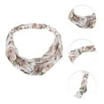 thumbnail image 2 of Unique Bargains 1 Pc Fashion Phalaenopsis Pattern Elastic Hairband for Women White, 2 of 6