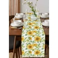 thumbnail image 4 of Sunflower Table Runner 72 Inches, Watercolor Summer Botanical Pastoral Bed Runner Dresser Scarves Tabletop for Indoor Outdoor Parties/Ceremony/Banquet, 14" x 72", 4 of 8