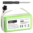thumbnail image 1 of Batería de repuesto Keenstone para eufy RoboVac 11 11C 11S 11S PLUS 11S MAX 12 15C 15C MAX 15T 25C 30C G10 Hybrid G30 Edge R500 R450 y Ecovacs Deebot N79 N79S N95 DN622 661, 1 of 7