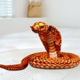 thumbnail image 6 of Realistic Snake Plush Toy - Soft Huggable Stuffed Animal with Safety Eyes Kids Comfort Companion(Orange), 6 of 6