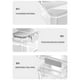 thumbnail image 4 of Xihbxyly Caja para Mantener La Frescura Del Refrigerador, Almacenamiento de Alimentos Que Ahorra Espacio, Diseño Apilable, Organizadores de Plástico Transparente, Organizador para La Despensa de La C, 4 of 7