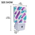 thumbnail image 4 of Yayeee LED Plug in Night Light for The Home with Auto Dusk to Dawn Light Sensors, 2 Pack, Purple Drawing, 4 of 6