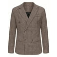 thumbnail image 3 of SANOPY Mens Casual Blazer Mens Slim Fit Lapel Long Sleeve Button Suit Jackets Solid Thin Business Work Coats, 3 of 6