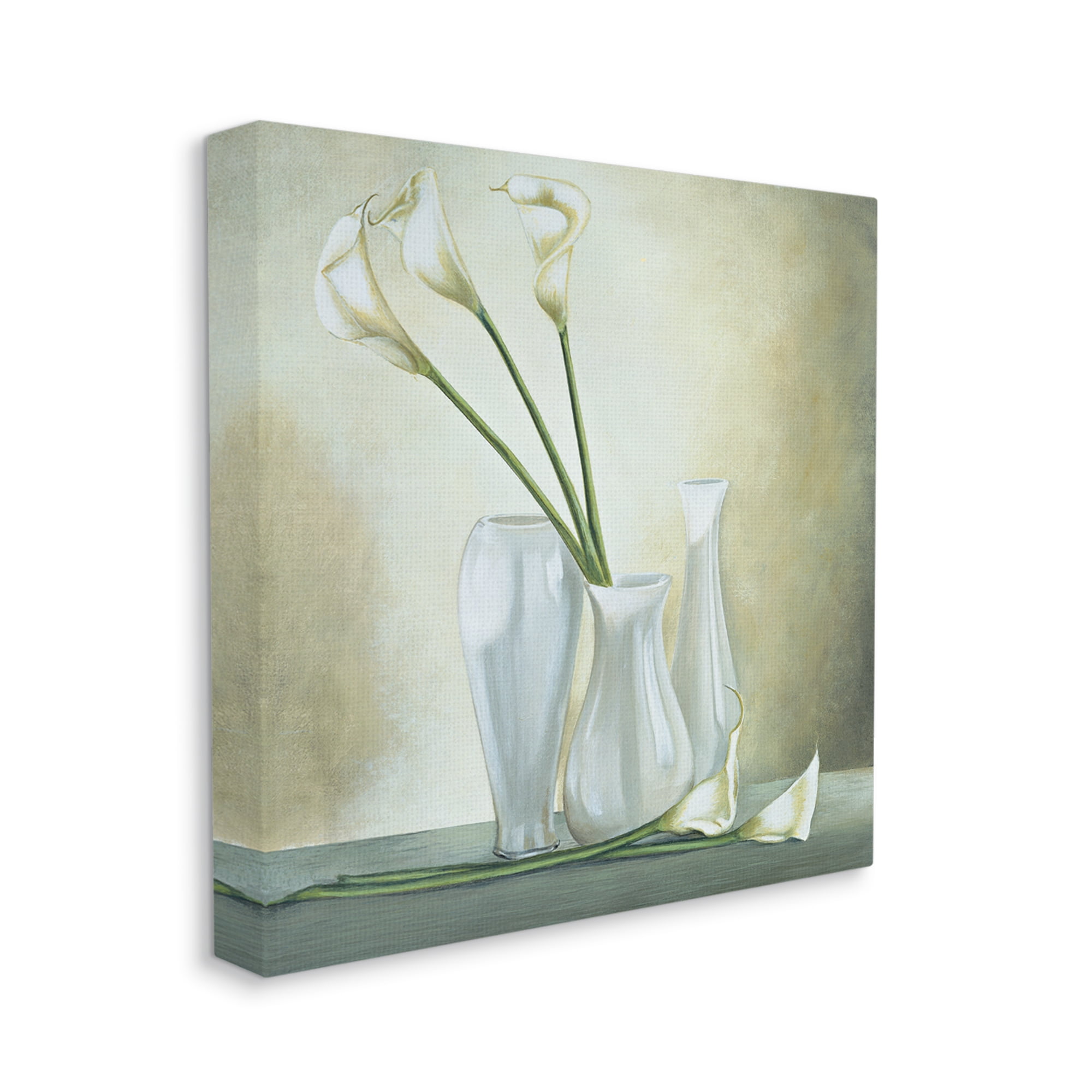 Stupell Industries Calla Lilies Vase Painting Botanical & Floral Painting Gallery Wrapped Canvas Print Wall Art, 36 x 36