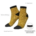 thumbnail image 6 of Rocae Gold Glitter for Premium Adult Socks,Comfortable, Breathable, and Durable Socks, Perfect for Everyday Wear, 6 of 7