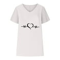 thumbnail image 4 of LSLJS T-shirts à Col en V pour Femmes Mode Confortable Blouses Féminines Hauts, Débardeurs pour Femmes, 4 of 6