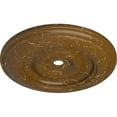 thumbnail image 3 of 44 1/2"OD x 4"ID x 4 "P Classic Ceiling Medallion (Fits Canopies up to 8 1/4"), Hand-Painted Smokey Topaz Crackle, 3 of 6