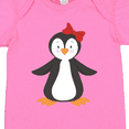 thumbnail image 4 of Inktastic Cute Penguin, Girl Penguin With Red Ribbon Boys or Girls Baby Bodysuit, 4 of 5