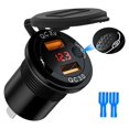 thumbnail image 3 of Dual USB Car Charger Socket Lighter Adapter compatible Marine Car RV_Perfect Gift, 3 of 5