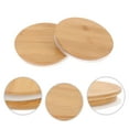 thumbnail image 2 of 2pcs Bamboo Round Sealed Lids Round Canning Lids with Silicone Sealing Rings, 2 of 7