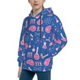 thumbnail image 2 of Haiem Science Experiment Pattern Boys Hoodie, Youth Pullover Hooded Sweatshirt, Kangaroo Pocket Hoodie for Kids Girls -Large, 2 of 6