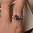 thumbnail image 4 of alexandrite ring, engagement ring, oval cut, color changing gemstone ring Gift, 4 of 4