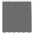 thumbnail image 3 of Edgy Shower Curtain, Minimalist Maze Inspired Design with Zigzags Modern Style Artwork, Fabric Bathroom Set with Hooks, 69W X 84L Inches Extra Long, Charcoal Grey White and Pink, by Ambesonne, 3 of 3
