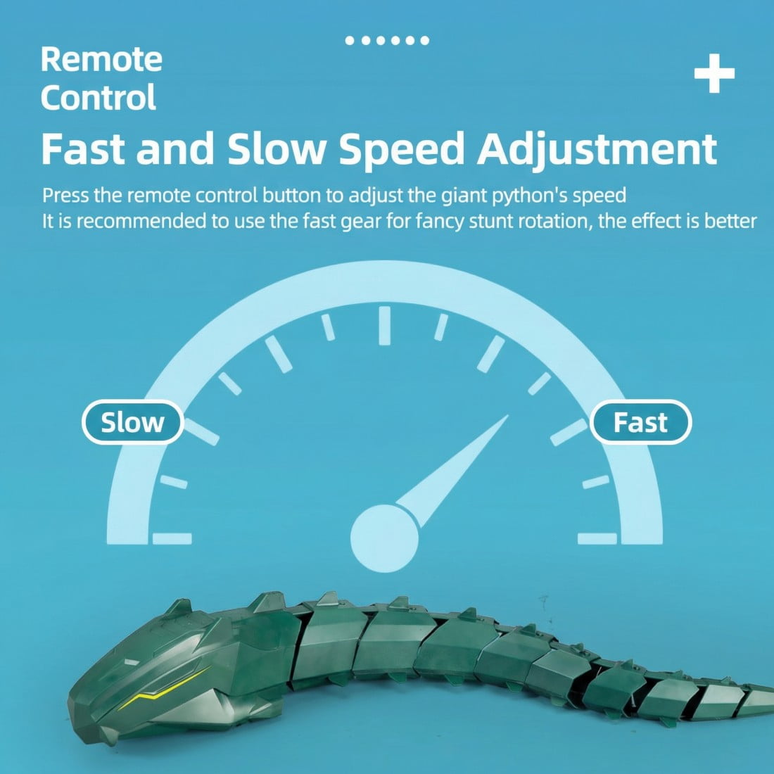 Remote Controlled Camera Mechanical Giant Python - APP & 2.4GHz RC Water Snake with Dual Speed Modes & Bionic Spine, RC Boat Fish for Swimming Pool Lake, Black