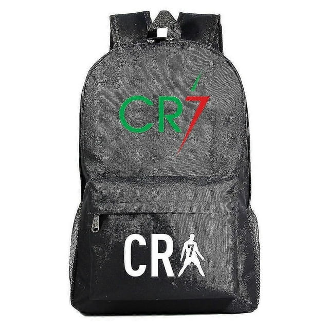 Cr7 Cristiano Ronaldo Backpack For Boys And Girls - Cartoon Kids School Bookbag With Large Capacity, Travel Rucksack, And Shoulder Bag