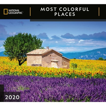 2015 Wall Calendar National Calendars Most Colorful Places National Geographic Wall Calendar FSC Certified Paper - 12 Months ()