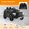 thumbnail image 3 of Gymax 12V Kids Ride On Car Chevrolet Tahoe Electric Truck SUV Remote w/ Light & Music Black, 3 of 9
