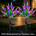 thumbnail image 5 of Rirool Solar Salvia Flower Lights Outdoor 2 Pack, Purple LED Garden Lights with 2 Lighting Modes, IP65 Waterproof Solar Garden Stake Lights Auto On/Off for Yard Patio Pathway Decoration, 5 of 8