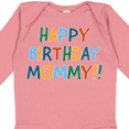 thumbnail image 4 of Inktastic Happy Birthday Mommy Boys or Girls Long Sleeve Baby Bodysuit, 4 of 5