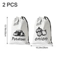 thumbnail image 6 of Vjnyvs Onion Bag Potato Bag Vegetable Storage Bags Reusable Potatoes Storage Bags with Light-Blocking Liner Drawstring Closure & Side Access to Keep Vegetables Fresh, 6 of 7