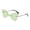 Green, variant on Women's Transparent Sunglasses with Diamond Butterfly Decoration, Clear Frame Fashion Sun Glasses, Elegant Butterfly Design for Spring, Summer, and Special Occasions,Black