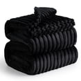 thumbnail image 1 of Manta Bedsure, forro polar de franela, color negro California, tamaño king, 1 of 8