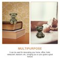 thumbnail image 2 of ColoMX Home Scene Layout Prop Desktop Brass Brass Oso Adorno Bear Forma Decoración, 2 of 8