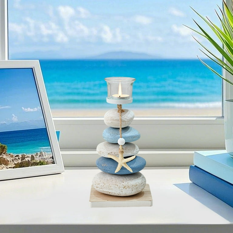 2 Pcs Coastal Wall Decor Nautical Wall Candle Sconces Set Of 2