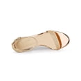 thumbnail image 4 of BLISSFUL STEP Women's Glitter Ankle Strap Block High Heels Sandals, 4 of 6