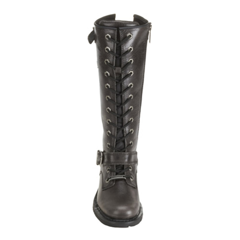 ladies tall lace up boots