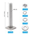 thumbnail image 2 of Unique Bargains T Slot Bolts M8 x 65mm Square Head T Bolts for Roof Rack 12 Set, 2 of 7