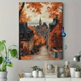 thumbnail image 4 of Autumnal Town Street Canvas Print/Wall Art，Suitable for Living Room，Bedroom，Office，Hallway，and Staircase Decoration., 4 of 8