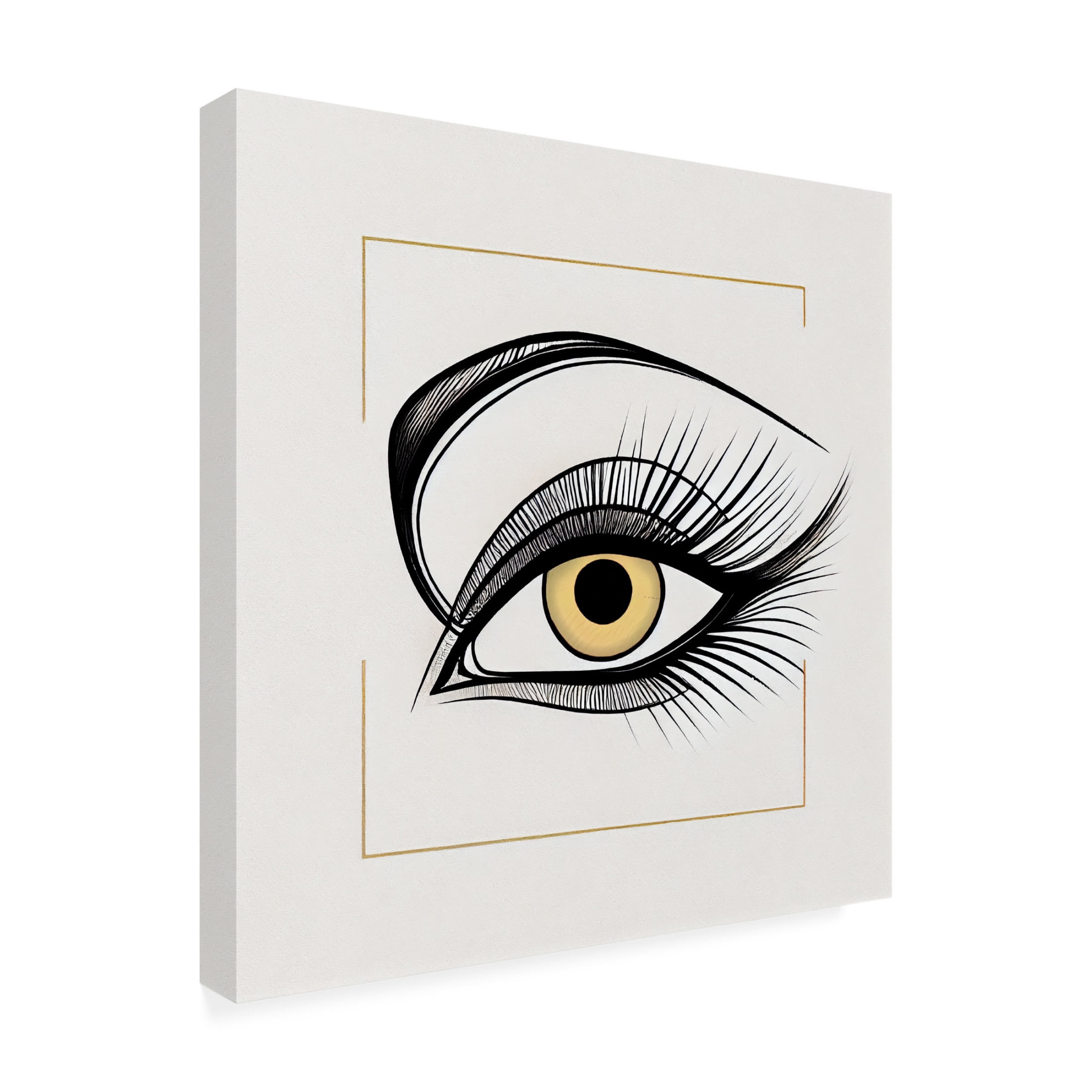 Canvas Wall Art - Sasha 'Inside Vision I' Wall Art for Living Room, Bedroom, or Office Décor by Trademark Fine Art - 35 x 35 Inches