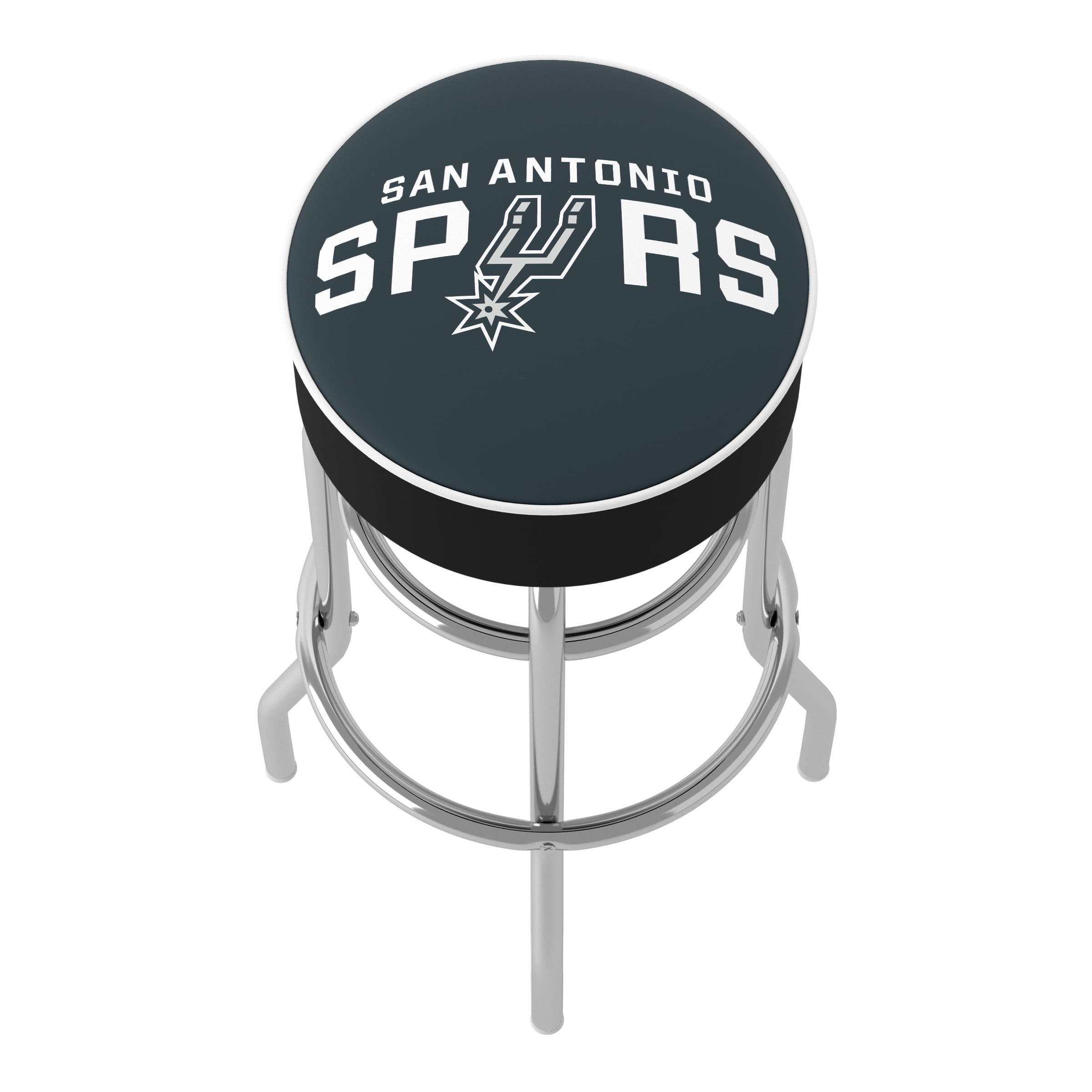 Trademark Gameroom San Antonio Spurs Logo Bar Stool with Padded Seat