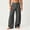 Dark Gray, variant on Men's Wide Leg Pleated Bootcut Pants Zipper Fly Baggy Commuter Pants Casual Business Dress Pants Slacks Trousers Dark Gray