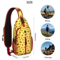 thumbnail image 2 of Fresh Tropical Watermelon Pattern Sling Backpack, Summer Fruit Print Crossbody Daypack, Cute Watermelon Lovers Design, Aesthetic Sunshine Beach Style, Lightweight and Adjustable Strap, 2 of 6