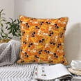 thumbnail image 4 of KLL Skulls Decorative Throw Pillow Covers Velvet Soft for Couch Sofa Bedroom Living Room Outdoor (No pillow core)- 16"x16", 4 of 5