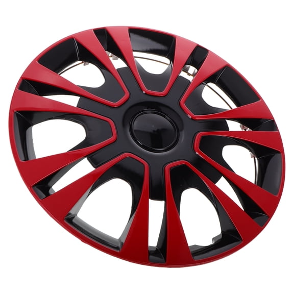 LULULION Red Car Wheel Hub Caps 13 Inch PP Material Universal Fit Wheel Center Caps
