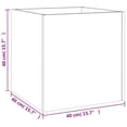 thumbnail image 2 of vidaXL Planter Box Black 40x40x40 cm Engineered Wood, 2 of 5