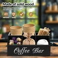 thumbnail image 4 of AEVXKHI Coffee Station Organizer, 5 Compartments Coffee Bar Accessories Organizer, Wood Coffee Bar Organizer, Coffee Storage Station Coffee Pods Holder for Countertop Coffee Bar, 4 of 10