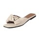 thumbnail image 2 of Zapatillas de punta abierta con lazo sólido para mujer, sandalias cómodas, sandalias informales cómodas para la playa Wmkox8yii ytu2023, 2 of 5