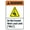 Warning Sign 3, variant on Warning Dog I Can Make It to The Fence in 2.8 Seconds Tin Sign - 8"x12", Plaque Decor for Home, Farm, Store, Garage, Club, Bar, Kitchen, Pub