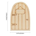 thumbnail image 2 of MLINS  10 Pcs Wood Ornament Decoration for Garden Cute Room Whimsical Fairy Doors, 2 of 8