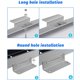thumbnail image 5 of 4 piezas de soporte de montaje en Z para panel solar, kits de montaje de soporte en Z para panel solar de aleación de aluminio con tuercas y tornillos para techo de RV, barco, cabina, 5 of 5